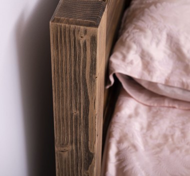 Pat cu tablie 180x200cm de la Rustic Butique PS613-180x200 - Culoare_P064 - PERIAT ADANC