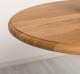 Masa de bar cu blat rotund 110cm, blat stejar de la Rustic Butique PS672 - Culoare Top_P061 - Culoare Corp_P015 - DUBLU COLOR