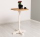 Masa de bar cu blat rotund 110cm, blat stejar de la Rustic Butique PS672 - Culoare Top_P061 - Culoare Corp_P015 - DUBLU COLOR