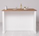 Insula de bucatarie cu spatiu pentru luat mic dejun, blat stejar de la Rustic Butique PS705 - Culoare Top_P064 - Culoare Corp_P004 - DUBLU COLOR