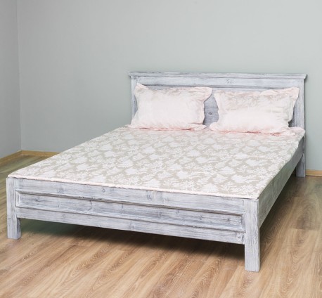 Pat cu tablie 180x200cm de la Rustic Butique PS541-160x200 - Culoare_P065 - PERIAT ADANC