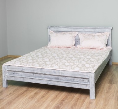Pat cu tablie 180x200cm de la Rustic Butique PS541-160x200 - Culoare_P065 - PERIAT ADANC