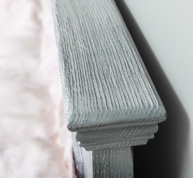 Pat cu tablie 180x200cm de la Rustic Butique PS541-160x200 - Culoare_P065 - PERIAT ADANC