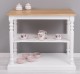 Consola cu picioare strunjite, 1 polita, blat stejar de la Rustic Butique PS178 - Culoare Top_P061 - Culoare Corp_P030++P004A - TRIPLU COLOR
