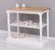 Consola cu picioare strunjite, 1 polita, blat stejar de la Rustic Butique PS178 - Culoare Top_P061 - Culoare Corp_P030++P004A - TRIPLU COLOR