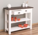 Consola cu 2 rafturi de la Rustic Butique PS141 - Culoare Top_P062 - Culoare Corp_P039 - DUBLU COLOR