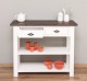 Consola cu 2 rafturi de la Rustic Butique PS141 - Culoare Top_P062 - Culoare Corp_P039 - DUBLU COLOR