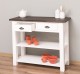 Consola cu 2 rafturi de la Rustic Butique PS141 - Culoare Top_P062 - Culoare Corp_P039 - DUBLU COLOR
