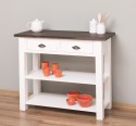 Consola cu 2 rafturi de la Rustic Butique PS141 - Culoare Top_P062 - Culoare Corp_P039 - DUBLU COLOR