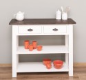 Consola cu 2 rafturi de la Rustic Butique PS141 - Culoare Top_P062 - Culoare Corp_P039 - DUBLU COLOR