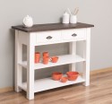 Consola cu 2 rafturi de la Rustic Butique PS141 - Culoare Top_P062 - Culoare Corp_P039 - DUBLU COLOR