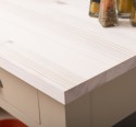 Consola cu 2 rafturi de la Rustic Butique PS141 - Culoare TopP0 - Culoare Corp_P032 - VOPSIT