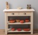 Consola cu 2 rafturi de la Rustic Butique PS141 - Culoare TopP0 - Culoare Corp_P032 - VOPSIT