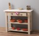 Consola cu 2 rafturi de la Rustic Butique PS141 - Culoare TopP0 - Culoare Corp_P032 - VOPSIT