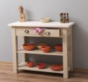 Consola cu 2 rafturi de la Rustic Butique PS141 - Culoare TopP0 - Culoare Corp_P032 - VOPSIT