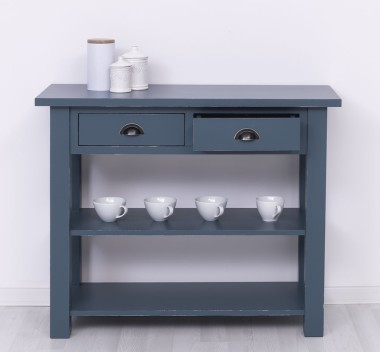 Consola cu 2 rafturi de la Rustic Butique PS141 - Culoare_P051A - VOPSIT ANTICHIZAT