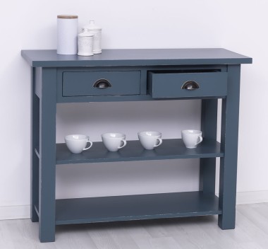 Consola cu 2 rafturi de la Rustic Butique PS141 - Culoare_P051A - VOPSIT ANTICHIZAT