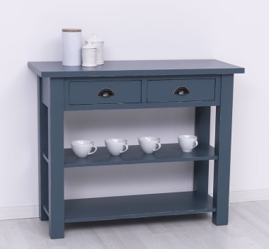 Consola cu 2 rafturi de la Rustic Butique PS141 - Culoare_P051A - VOPSIT ANTICHIZAT