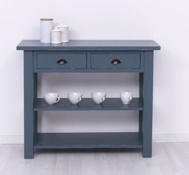 Consola cu 2 rafturi de la Rustic Butique PS141 - Culoare_P051A - VOPSIT ANTICHIZAT
