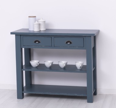 Consola cu 2 rafturi de la Rustic Butique PS141 - Culoare_P051A - VOPSIT ANTICHIZAT