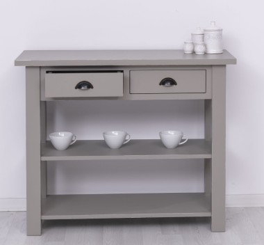 Consola cu 2 rafturi de la Rustic Butique PS141 - Culoare_P030A - VOPSIT ANTICHIZAT