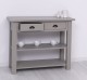 Consola cu 2 rafturi de la Rustic Butique PS141 - Culoare_P030A - VOPSIT ANTICHIZAT