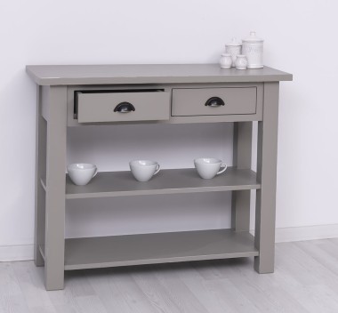 Consola cu 2 rafturi de la Rustic Butique PS141 - Culoare_P030A - VOPSIT ANTICHIZAT