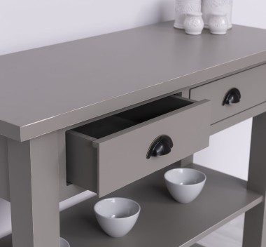 Consola cu 2 rafturi de la Rustic Butique PS141 - Culoare_P030A - VOPSIT ANTICHIZAT