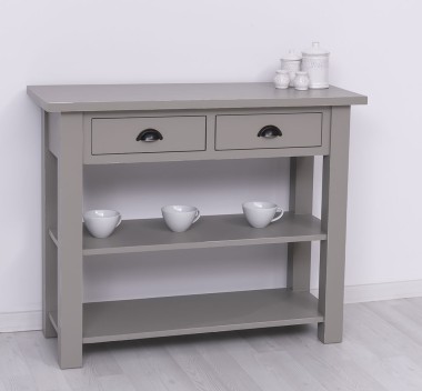 Consola cu 2 rafturi de la Rustic Butique PS141 - Culoare_P030A - VOPSIT ANTICHIZAT