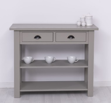 Consola cu 2 rafturi de la Rustic Butique PS141 - Culoare_P030A - VOPSIT ANTICHIZAT
