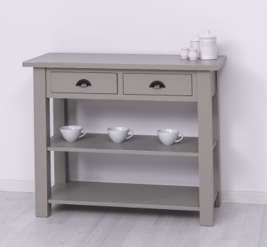 Consola cu 2 rafturi de la Rustic Butique PS141 - Culoare_P030A - VOPSIT ANTICHIZAT