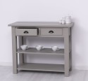 Consola cu 2 rafturi de la Rustic Butique PS141 - Culoare_P030A - VOPSIT ANTICHIZAT