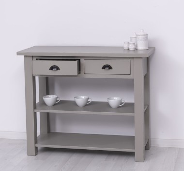 Consola cu 2 rafturi de la Rustic Butique PS141 - Culoare_P030A - VOPSIT ANTICHIZAT