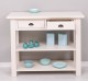 Consola cu 2 rafturi de la Rustic Butique PS141 - Culoare_P015 - VOPSIT