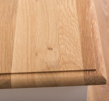 Noptiera cu 1 sertar si rafturi deschise, blat stejar de la Rustic Butique PS478 - Culoare Top_P089 - Culoare Corp_P004 - DUBLU COLOR