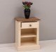 Noptiera cu 1 sertar si rafturi deschise, blat stejar de la Rustic Butique PS478 - Culoare Top_P089 - Culoare Corp_P025 - DUBLU COLOR
