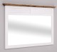 Oglinda lata cu design Shutter de la Rustic Butique PS725 - Culoare Corp_P004 - Culoare Cornisa_P064 - DUBLU COLOR