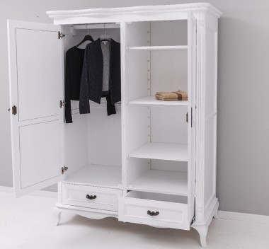 Sifonier Chic cu 2 usi si 2 sertare de la Rustic Butique PS730 - Culoare_P013++P004A - 2 STRATURI DE CULORI ANTICHIZAT
