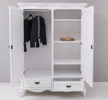 Sifonier Chic cu 2 usi si 2 sertare de la Rustic Butique PS730 - Culoare_P013++P004A - 2 STRATURI DE CULORI ANTICHIZAT