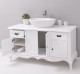 Mobilier baie Chic cu 4 usi si 2 sertare pentru chiuveta suprapusa de la Rustic Butique PS728 - Culoare_P004 - VOPSIT