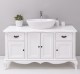 Mobilier baie Chic cu 4 usi si 2 sertare pentru chiuveta suprapusa de la Rustic Butique PS728 - Culoare_P004 - VOPSIT