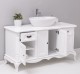 Mobilier baie Chic cu 4 usi si 2 sertare pentru chiuveta suprapusa de la Rustic Butique PS728 - Culoare_P004 - VOPSIT