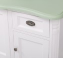 Mobilier baie Chic cu 4 usi si 2 sertare pentru chiuveta suprapusa de la Rustic Butique PS728 - Culoare Top_P092 - Culoare Corp_P004 - DUBLU COLOR