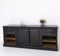Mobilier de bar cu suport pentru pahare si sticle BAS de la Rustic Butique PS699BAS - Culoare Ext._P150 / Culoare Int._P064 - DUBLU COLOR