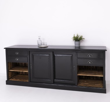Mobilier de bar cu suport pentru pahare si sticle BAS de la Rustic Butique PS699BAS - Culoare Ext._P150 / Culoare Int._P064 - DUBLU COLOR