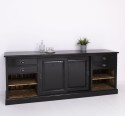Mobilier de bar cu suport pentru pahare si sticle BAS de la Rustic Butique PS699BAS - Culoare Ext._P150 / Culoare Int._P064 - DUBLU COLOR
