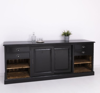 Mobilier de bar cu suport pentru pahare si sticle BAS de la Rustic Butique PS699BAS - Culoare Ext._P150 / Culoare Int._P064 - DUBLU COLOR