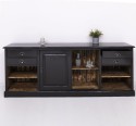 Mobilier de bar cu suport pentru pahare si sticle BAS de la Rustic Butique PS699BAS - Culoare Ext._P150 / Culoare Int._P064 - DUBLU COLOR