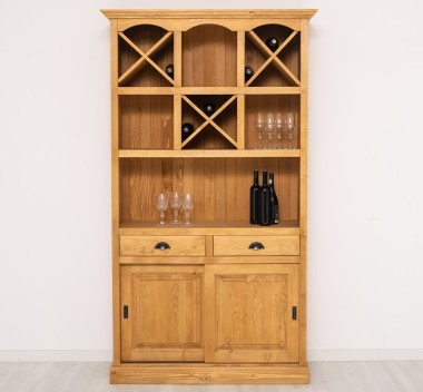 Mobilier de bar cu suport sticle-120 cm de la Rustic Butique PS697 - Culoare_P002 - CERUIT