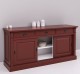 Bufet cu  3 usi glisante pline, 3 sertare, BAS de la Rustic Butique PS727BAS - Culoare Ext._P029 / Culoare Int._P004 - DUBLU COLOR
